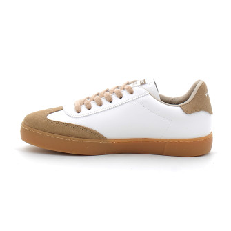 Baskets blanches unisexes beige