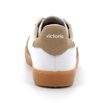 Baskets blanches unisexes beige