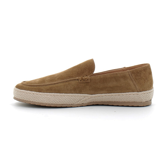 Mocassins en raphia et cuir suédé pour homme tan lido-brm-251-recife