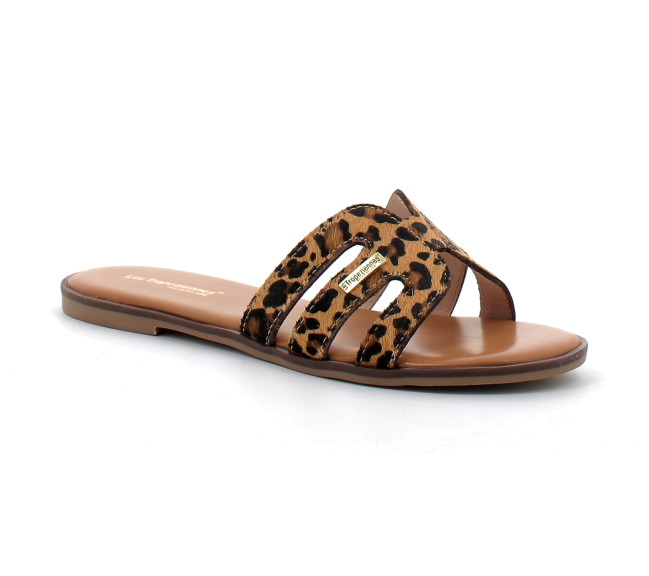 Mules femme à imprimé animalier leopard c330832