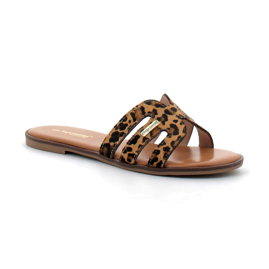 Mules femme à imprimé animalier leopard c330832