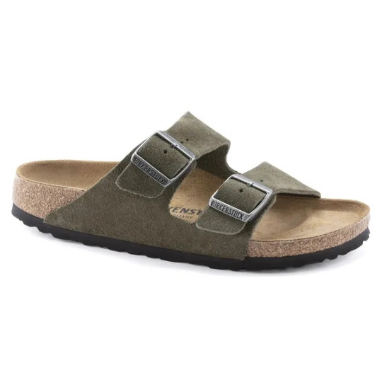 Sandale pour adulte en cuir velours Arizona Sfb thyme 1025047