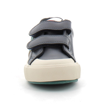 BASKETS SCRATCHS EFFET CUIR ENFANT marino