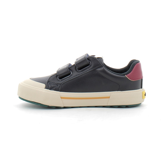 BASKETS SCRATCHS EFFET CUIR ENFANT marino