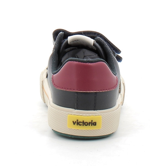 BASKETS SCRATCHS EFFET CUIR ENFANT marino