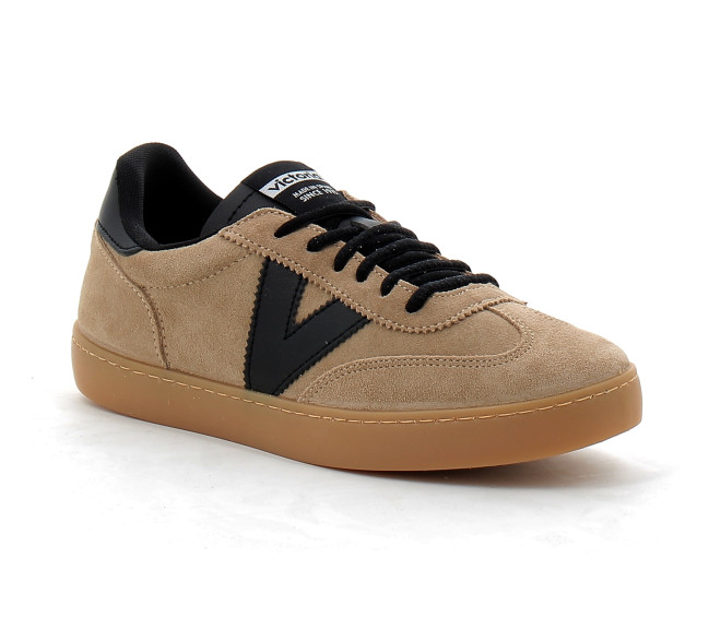 Baskets unisexes avec semelle caramel beige