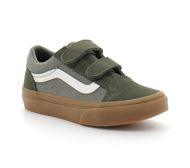 Chaussures à Scratch pour enfant Old Skool green. vn000cyagrn1