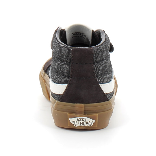 Chaussures à Scratch pour enfant Sk8-Mid Reissue black vn000cz7bla1
