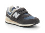 Chaussures de sport à scratch pour enfant PV574 black-grey pv574sgg