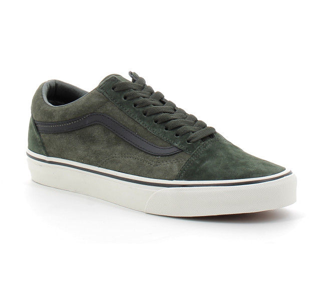 Chaussures basses à lacets en daim pour adulte Old Skool green. vn000d9ybgk1
