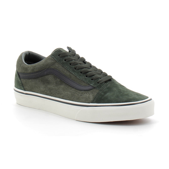 Chaussures basses à lacets en daim pour adulte Old Skool green. vn000d9ybgk1