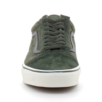 Chaussures basses à lacets en daim pour adulte Old Skool green. vn000d9ybgk1