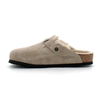 Sabot en fourrure pour adulte boston taupe 1028299/1028289