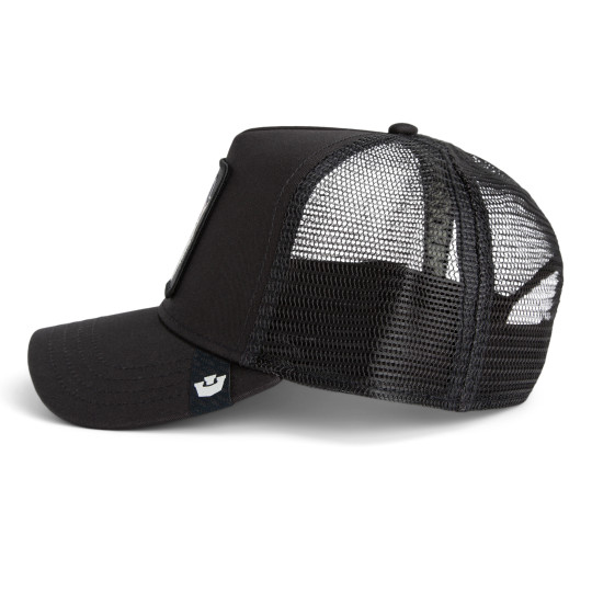 Casquette reglable adulte Lone walf trucker black 101-2449