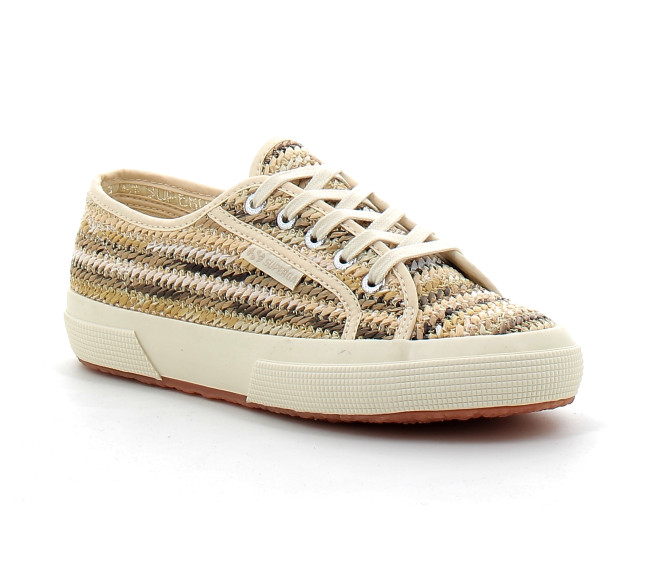 Baskets classiques pour femme 2750 RAFFIA beige 2750-s5133sw-aoe
