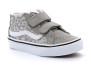Chaussures à Scratch pour enfant Sk8-Mid Reissue glitter gray vn000cyrbgf1