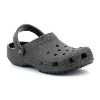 crocs classic glitter black...