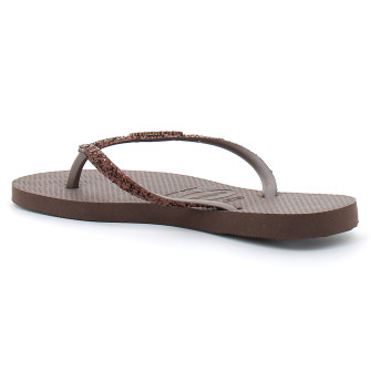 Tong pour femme Slim Glitter II dark brown 4146975-0727