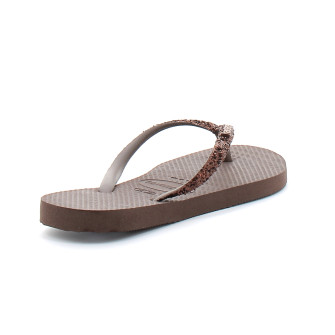 Tong pour femme Slim Glitter II dark brown 4146975-0727