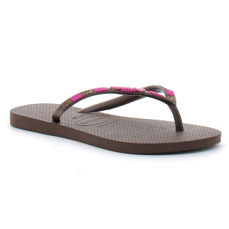 havaianas slim glow dark brown 4150168-0727