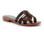 Mules pour femme en cuir Damia chocolat 331211