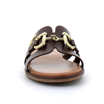 Mules femme Hamia chocolat 331207