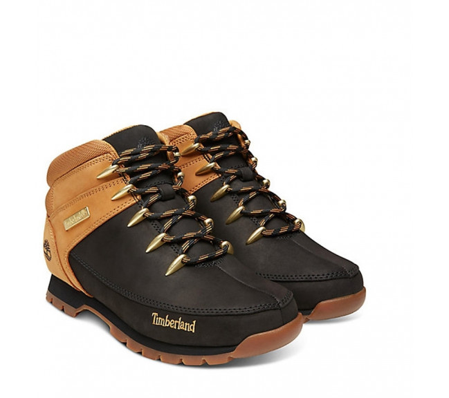 timberland euro sprint black nubuck mens boots