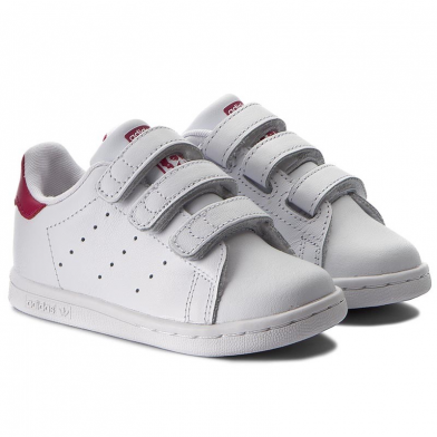 adidas stan smith cfi blanc-rose bz0523.