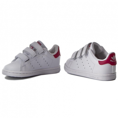 adidas stan smith cfi blanc-rose bz0523.