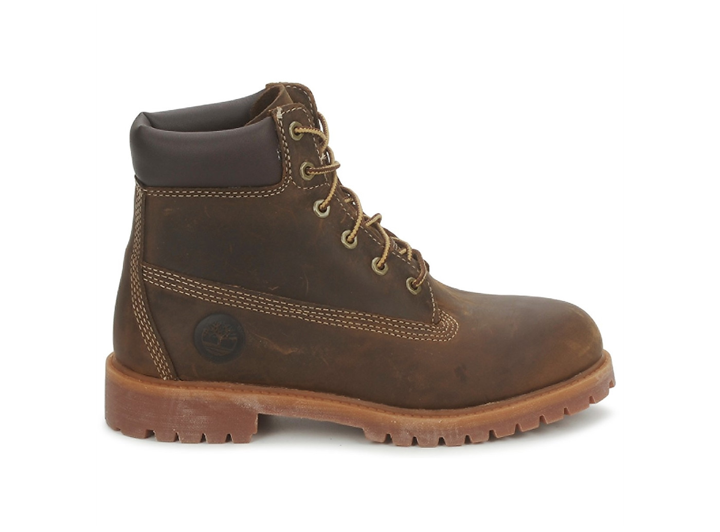 timberland cuir marron